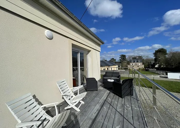 Casa de Férias Maison Renovee Proche 7 Pers., Jardin, Wifi Et Ping-pong, 3 Chambres, 2 Salles D'eau - Fr-1-361-426 Carolles